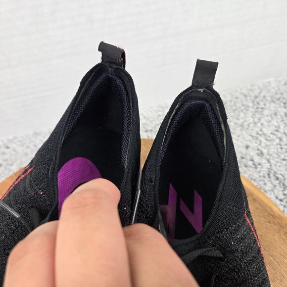 Nike Mens 12 Air Zoom Tempo Next% Flyknit Black Flash Crimson Road Running Shoe - Picture 11 of 12